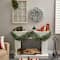 24" White LED Lights Flocked Artificial Christmas Wreath